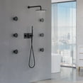 thumbnail image 2 of ANGELES HOME Shower System with Body Jets,10 Inch Rain Shower Head with 6 Body Spray Jets and Handheld Shower, Wall Mounted Shower Faucet Set, Rough-in Mixer Valve and Trim Included, 2 of 12