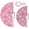 thumbnail image 3 of GZHJMY Valentine's&nbsp;Day Love Heart&nbsp;Tree&nbsp;Skirt, Double&nbsp;Layers Xmas Tree Skirts for Valentine's&nbsp;Day, Holiday Party Indoor Outdoor Home Office Ornaments, 48", 3 of 6
