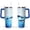 Blue-20, variant on 40oz Cute Ocean Life Turtle Stainless Steel Flip Straw Tumbler Spill Proof Travel Cup Double Wall Vacuum Insulated Coffee Mug with Top Handle