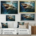 thumbnail image 4 of Designart "Momentum Of The Sark Mako I" Shark Wall Art Prints, 4 of 7