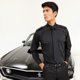 thumbnail image 2 of Premier - Camisa lisa de manga larga de caballero/hombre Diseño piloto - Trabajo/Fiesta/Restaurante (Negro), 2 of 2