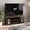 Amber Pine/Black, variant on Furinno TURN-N-TUBE No Tools 3D 3-Tier Entertainment TV Stands in White/White