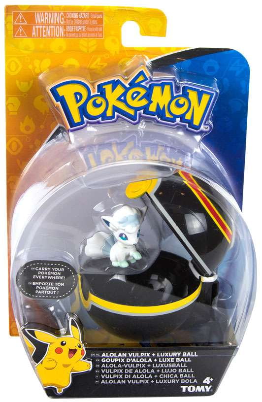 Pokemon Clip n Carry Pokeball Alolan Vulpix \u0026 Luxury Ball Figure Set - Walmart.com - Walmart.com