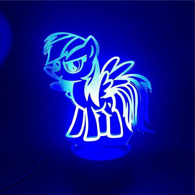 Muñeca de escritorio Mys Littles Ponys Merchandise con luz nocturna USB