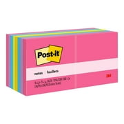Post-it Notes, 3" x 3", Assorted Bright Colors, 16 Pads