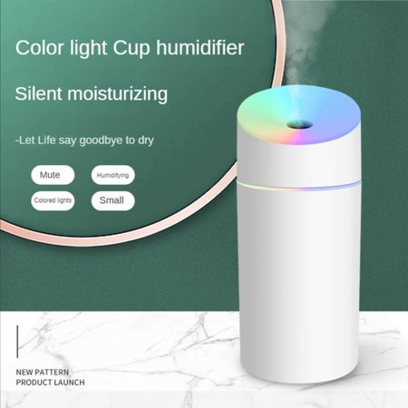 

LED light Home Bedroom Office Desktop USB Car Essential Oil Humidifier New Air Humidifier Large Capacity Double Nozzle Colorful