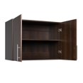 thumbnail image 7 of Pemberly Row Modern 32" Stackable Wall Storage Cabinet in Espresso, 7 of 7