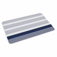 thumbnail image 4 of Navy Blue Stripe Door Mat Indoor Outdoor, Modern Rustic Horizontal Blue Striped Non Slip Welcome Mat with Rubber Backing, Absorbent Fabric Front Door Mats Entryway Rug for Home Patio Entrance 16"x24", 4 of 9