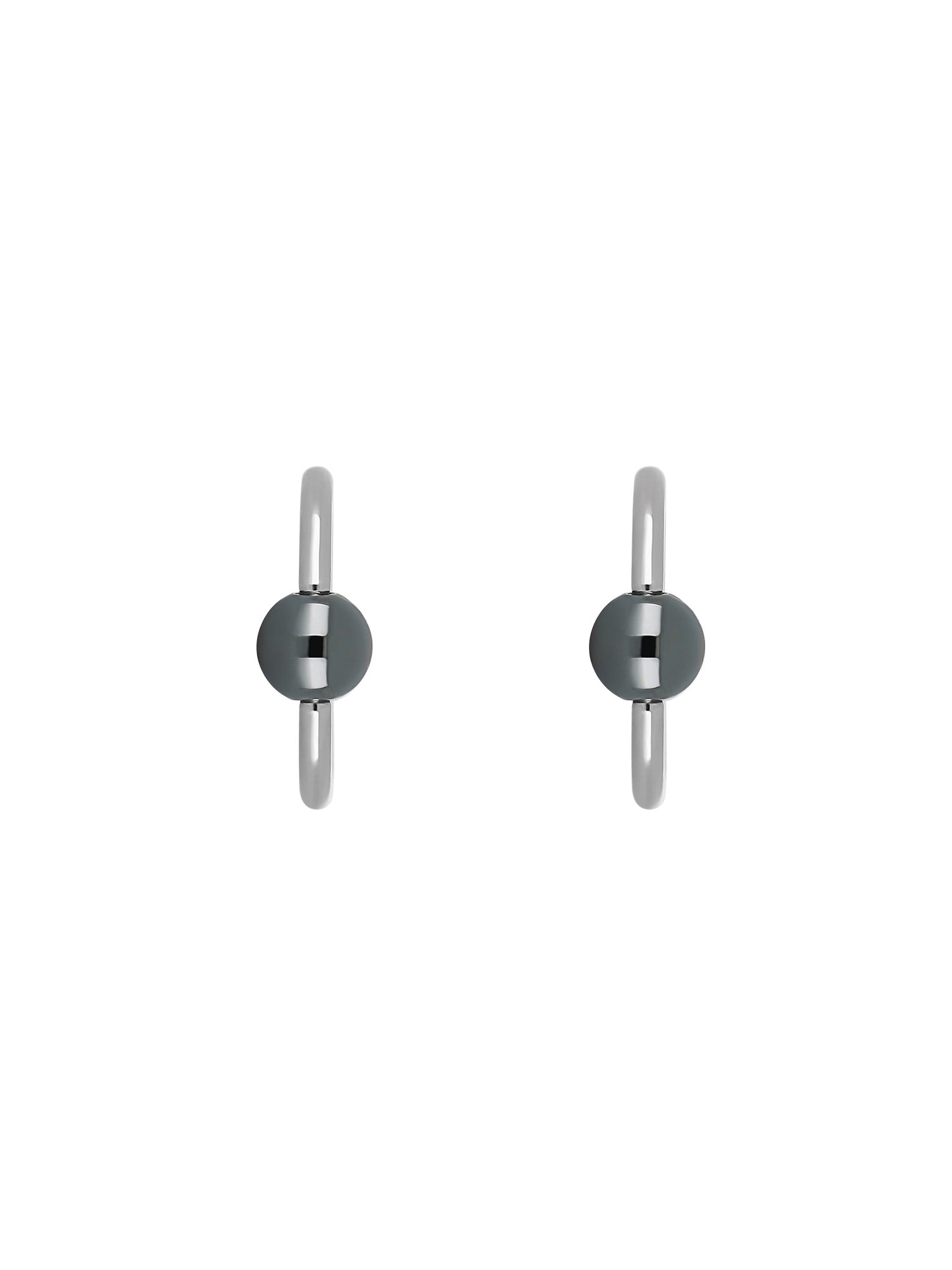 Body Jewelry-Women's 16G Stainless Steel Captive Bead Hoop Pair