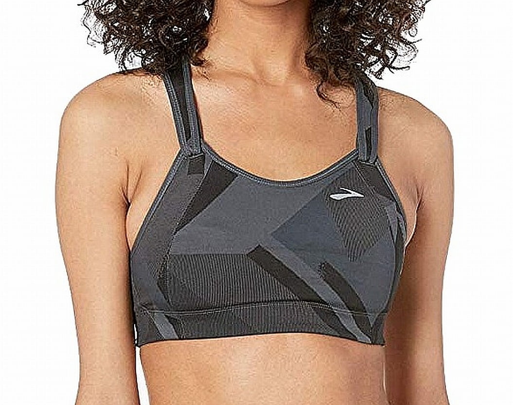 Brooks Sports Bras Womens Sports Bra Asphalt Eclipse 38DD Rebound