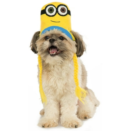 Despicable Me Pet Minion Bob Knit Dog Costume Headpiece Hat