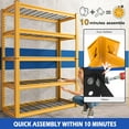 thumbnail image 5 of REIBII 40" Wide Metal Garage Storage Shelves Unit 5 Tier Heavy Duty 2000lbs Rack,Orange, 5 of 8