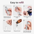 thumbnail image 3 of Lisapack 8ML Atomizer Perfume Spray Bottle for Travel, Empty Refillable Cologne Dispenser, Portable Sprayer (Silver), 3 of 8