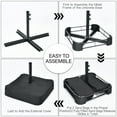 thumbnail image 6 of Costway 96" Coffee Rectangle Market Patio Umbrellas, Water-Resistant, 6 of 10