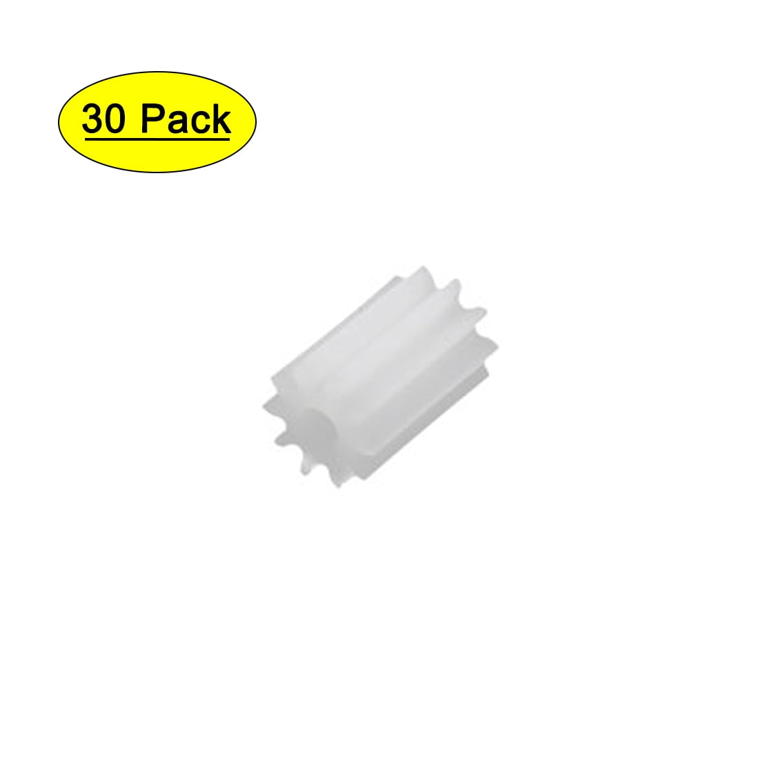 30Pcs 0.5 Modulus 8 Teeth Plastic Gear Cog for 2mm Toy Car Motor Shaft P6N8 