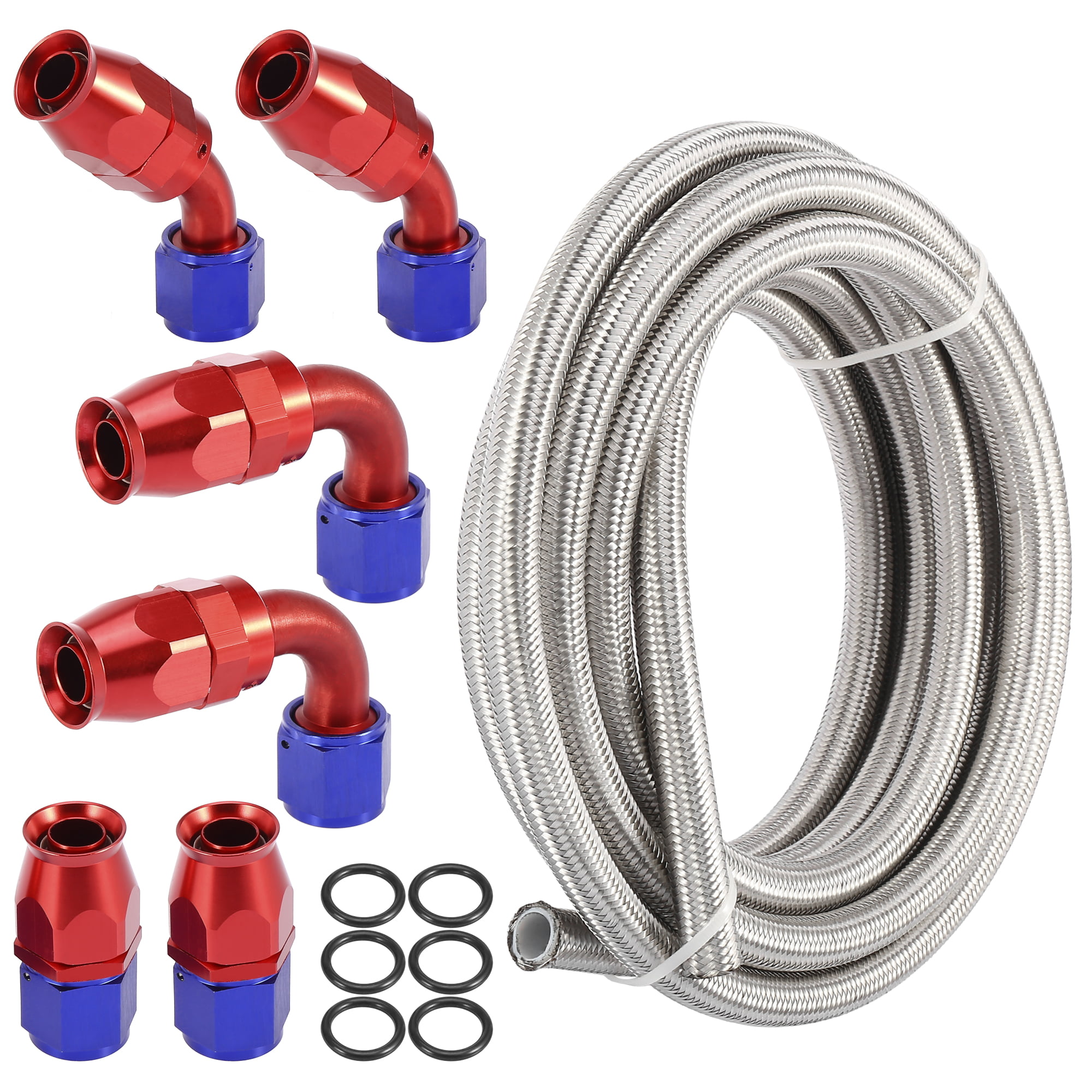 -4AN Vibrant  45 Degree High Flow Hose End Fitting for PTFE Lined Hose