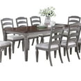 thumbnail image 5 of Light Grey And Cherry Contemporary Style 1pc Dining Table Wooden Frame Dining Room Furniture, 5 of 6