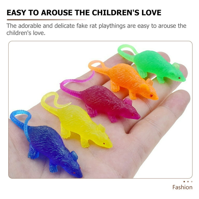 6 Pcs Simulated Mini Mouse Prank Gifts The Action Figure Hamster Toys for Kids Baby