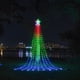 thumbnail image 4 of Lámpara LED de cascada con forma de estrella de cinco puntas, lámpara colgante para árbol de Navidad, lámpara de agua, lámpara decorativa para exteriores, lámpara solar con control remoto para patio, 4 of 6