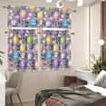 thumbnail image 3 of St. Patrick''s Day Kitchen Curtain Sets with Valance Green Hat＆Balloon 36 Inch Length Bar Cafe Curtains Window Tiers with Rod Pocket Curtain Valance,Irish Party Home Decor,3 Piece Set, 3 of 4