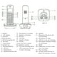 thumbnail image 5 of Teléfono Teléfono Inalámbrico Con Teléfono Contestador De Teléfono 3 Líneas Soporte De Identificación De Llamadas LCD Hasta 5 Teléfonos Conexión 50 Memorias De La Guía, 5 of 7