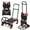 Red, variant on TUFFIOM Folding Hand Truck, Dolly Cart 330 lbs Capacity 2-in-1, Foldable Hand Truck with Retractable Handle and 4 Rubber Wheels, Hand Cart Dolly for Shoping, Office, Travel, Moving