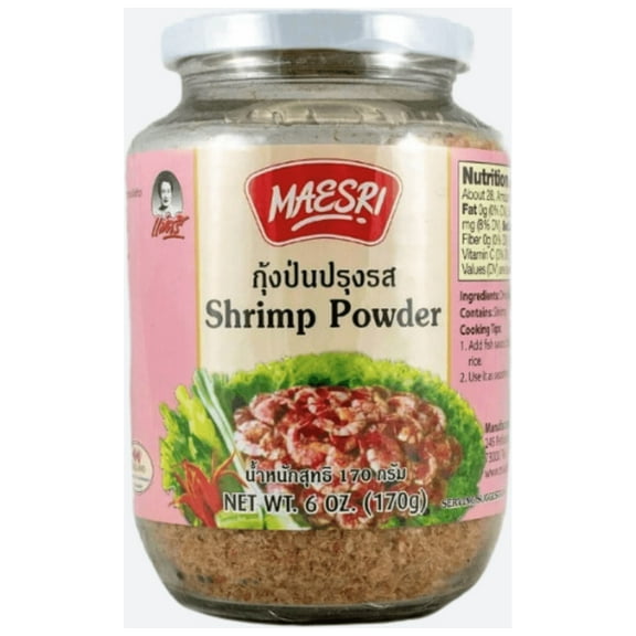 Maesri Shrimp Seasoning Powder-6 oz-Authentic Thai Flavor Boost