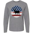 thumbnail image 3 of Inktastic Deer Bow Hunting Usa Flag Long Sleeve T-Shirt, 3 of 5