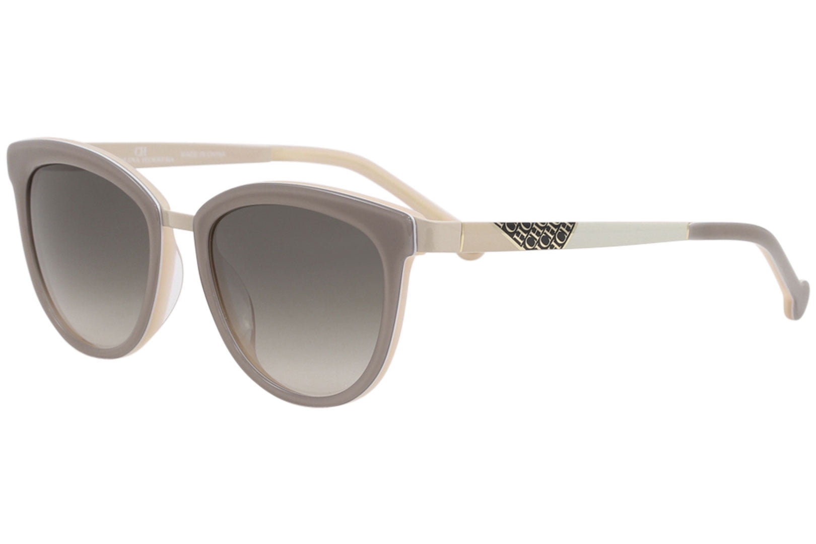 CH Carolina Herrera SHE752 SHE//752 05AH Rainbow Tortoise Square Sunglasses 56mm
