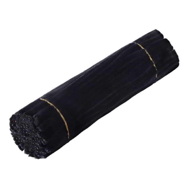 Kit para hacer flores con limpiapipas, suministros creativos para ramos de chenilla de 8 mm Negro