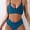 JY490ML, variant on Women's High Waisted Bikini Sets Push Up Twist Front Spaghetti Straps Ruched Two Piece Swimsuit Bathing Suit