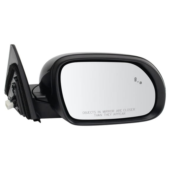 TRQ Side View Mirror Power Heated Turn Signal Blind Spot Gloss Base RH for Soul MRA09966