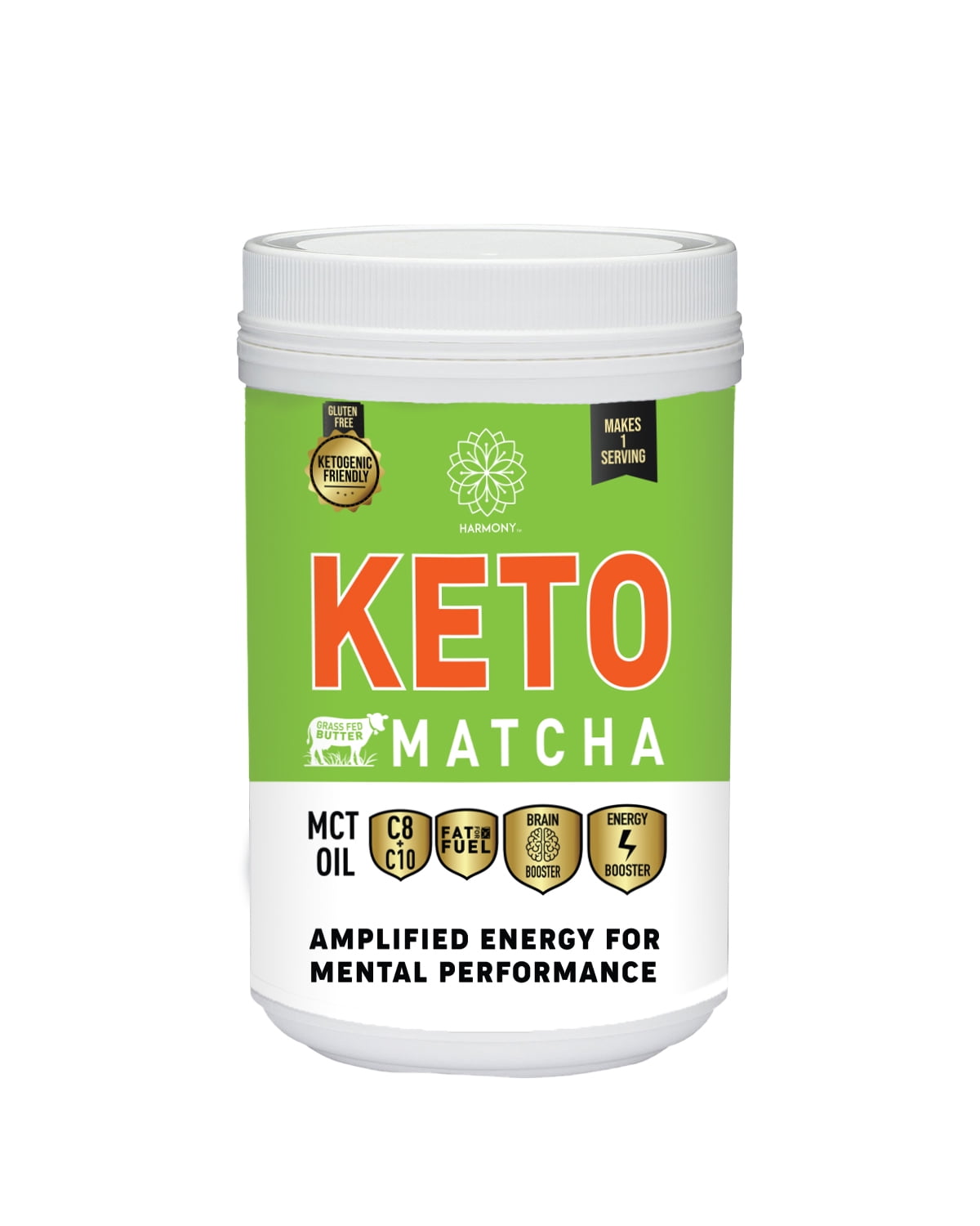 Harmony Keto Matcha Powdered Tea, 7.0 oz Tub - Walmart.com - Walmart.com
