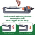 thumbnail image 3 of Emlimny Oscillating Sprinkler with 19-Hole Brass Nozzle 4-Way Adjustable Spray Oscillating Sprinkler, Garden Tool for Lawns up to 4,000 sq.ft,Heavy Weight Base, Built-in Spray Jet Cleaning Needle, 3 of 7