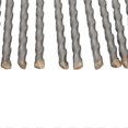 thumbnail image 4 of 10Pcs Rotary Hammer Drill Bits Carbide Spiral 2 Flutes Drill Bit Set for Brick Stone Concrete, 4 of 4
