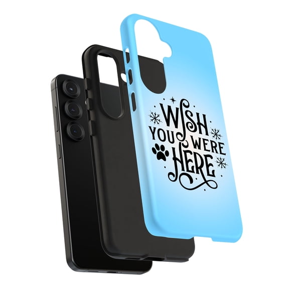 For Samsung Galaxy S24, Dual-Layer, Wish Were Here Print, USA