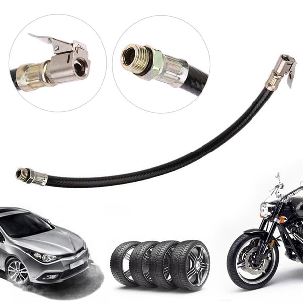 Manguera de extensión de bomba de bicicleta 300psi Schrader válvula infladores tubo cable de tubo