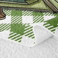 thumbnail image 5 of Erosebridal Happy Camping Bed Spread Queen,Green Geometric Plaid Queen Coverlet Set For Boys Kids,3-Piece, 5 of 7