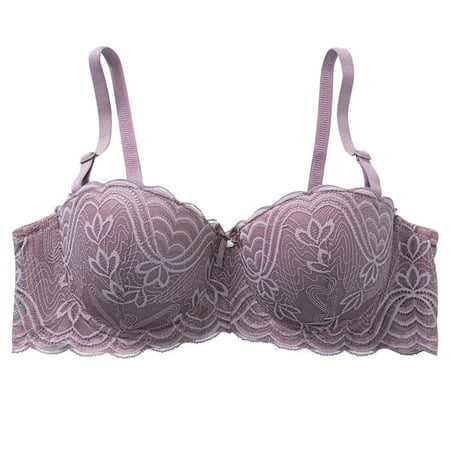 Generic Women s Push Up Lace Bra Underwire Plunge Full Coverage Bras Sexy Plus Size Support