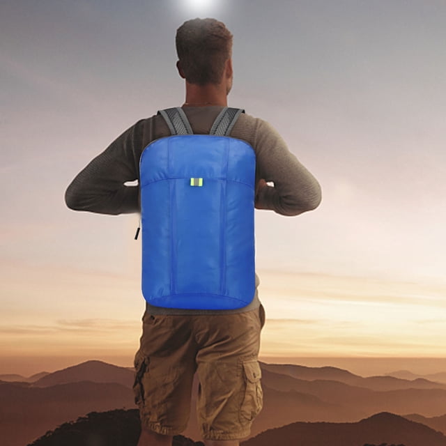 Xihbxyly Mochila Plegable para Exteriores, Ligera y Transpirable, Gran Capacidad, Tela de Nailon, Impermeable, Ideal para Senderismo, Viajes y Deportes. Reflectante de Seguridad. Tamaño: 25 X 42 X 15