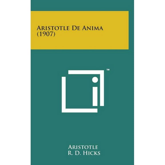 Aristotle de Anima (1907) (Hardcover)