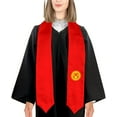 thumbnail image 3 of DABOYOZHZH Kyrgyzstan Flag Graduation Stole Shawl Sash Honor For Study Aboard International Students, 3 of 9
