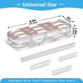 thumbnail image 3 of HOT! Double Layer Clear Pencil Box (6 Compartments) - 21.2" Large Capacity PET Storage Case w/Removable Dividers for Office, Travel Supplies，Bear and Heart, 3 of 7