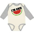 thumbnail image 3 of Inktastic I'm One 1st Birthday Watermelon Boys or Girls Long Sleeve Baby Bodysuit, 3 of 5