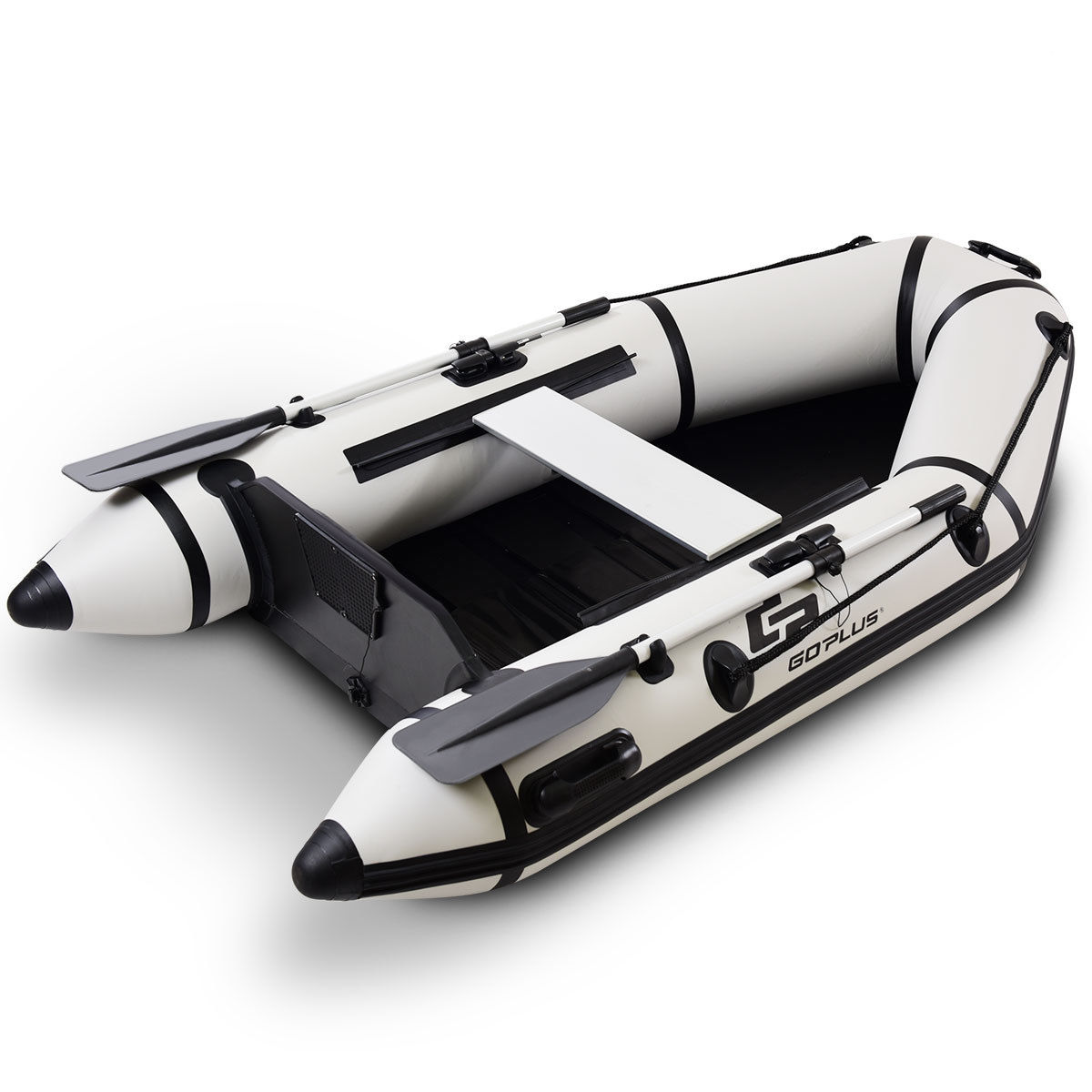 thumbnail image 4 of Costway 2 Person 7.5FT Inflatable Dinghy Boat Fishing Tender Rafting Water Sports, 4 of 8