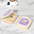 thumbnail image 3 of Reusable Sandwich Container Sealed Food Container Transparent Bread Box Food Portable Toast Sandwich Box B, 3 of 7