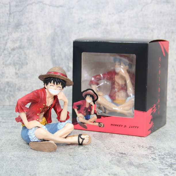 Figura de Luffy WANGXIAOYU de Anime 13cm sombrero de paja PVC modelo de juguete