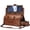 Brown Leatherette, variant on STOVER Garment Travel Duffle Bag, Large 2-in-1 Convertible Carry-on Luggage (Black Leatherette)
