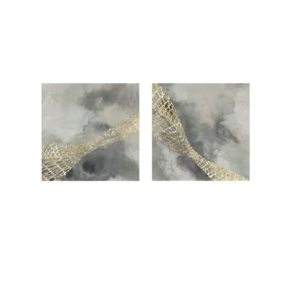 Great Art Now Cloud Matrix by Jennifer Goldberger 2 Piece Print Art Set Each 12W x 12H