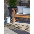 thumbnail image 3 of Unique Loom Outdoor Coastal Collection Area Rug - Whalewatch (2'  x 8' Runner Beige/Brown), 3 of 9